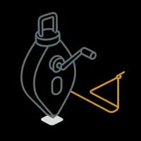 Cordeau tendu (chalk line)